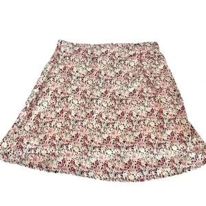 Japna Women's Silky Mini Skirt Delicate Floral Women’s Size L